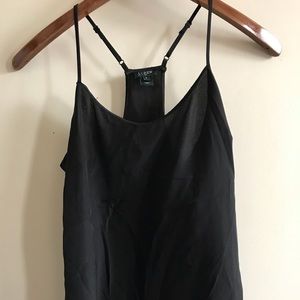 J cree black spaghetti strap cami